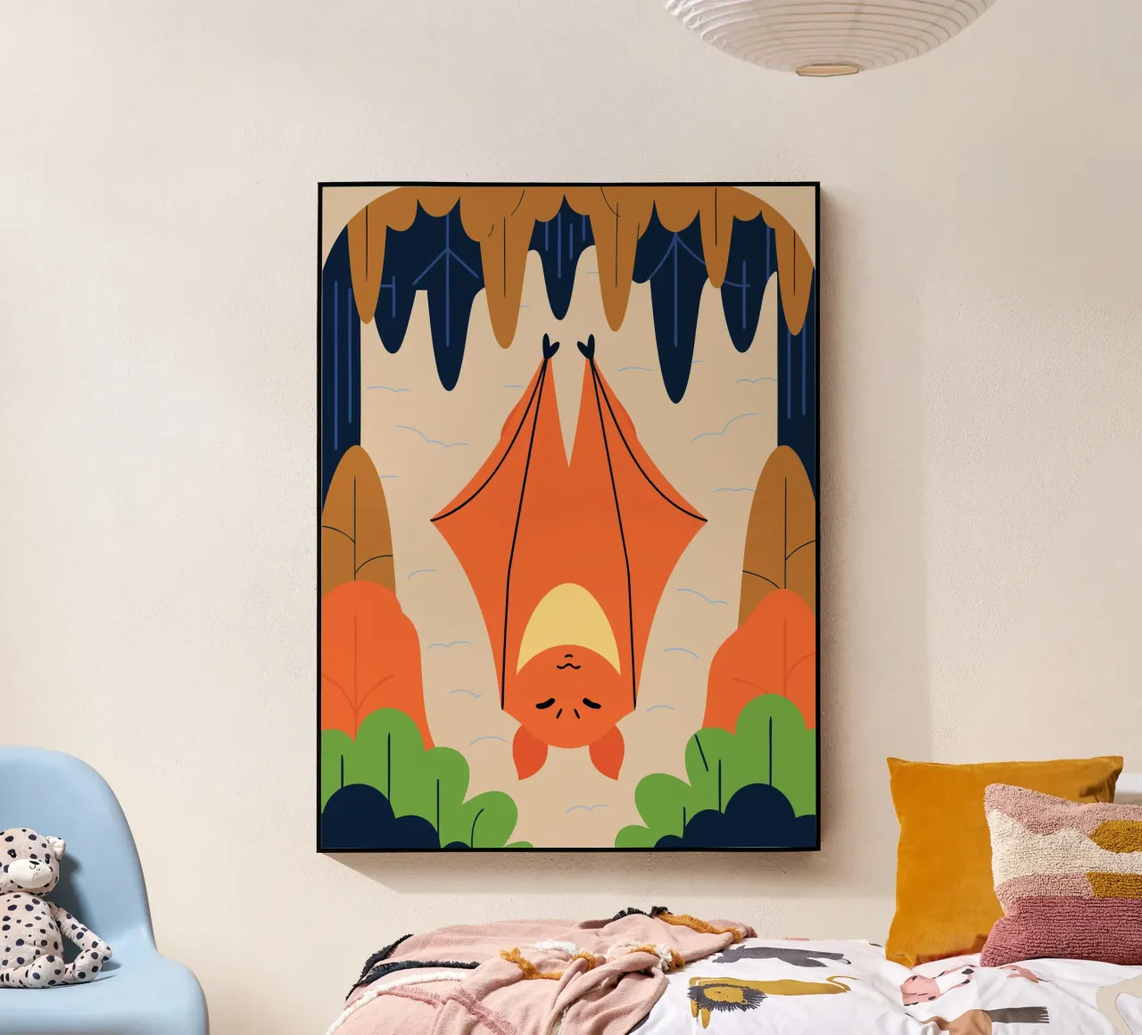 Pipistrello in una grotta plexiglass da PROTECT ANIMALS