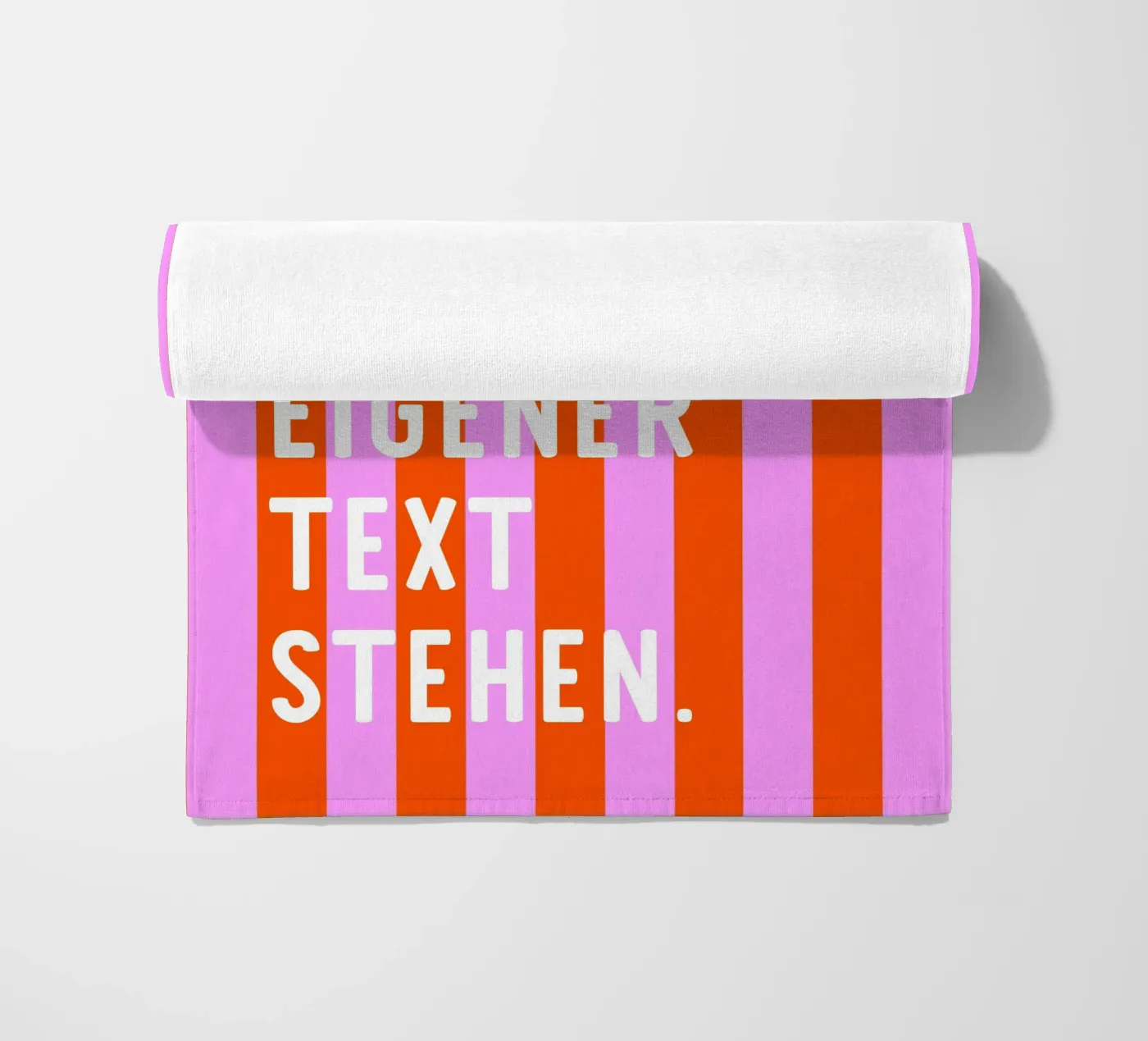 Textmotiv Stripes - personalisierbar/Farbvarianten serviette de plage de Ohkimiko