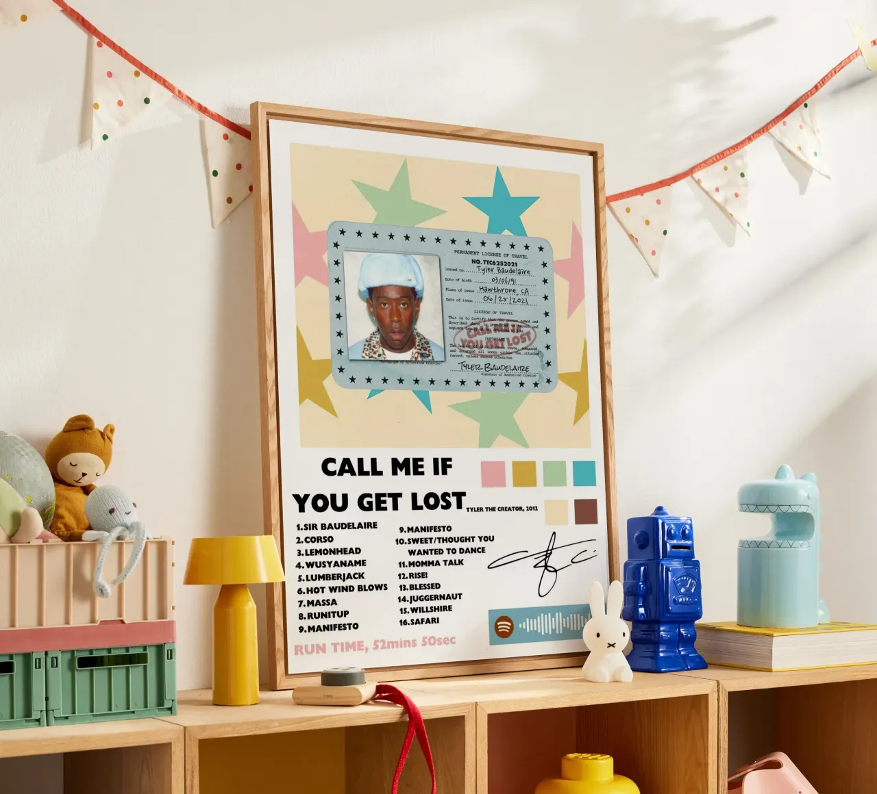 Tyler The Creator Call Me If You Get Lost plexiglass da Brook Soul King