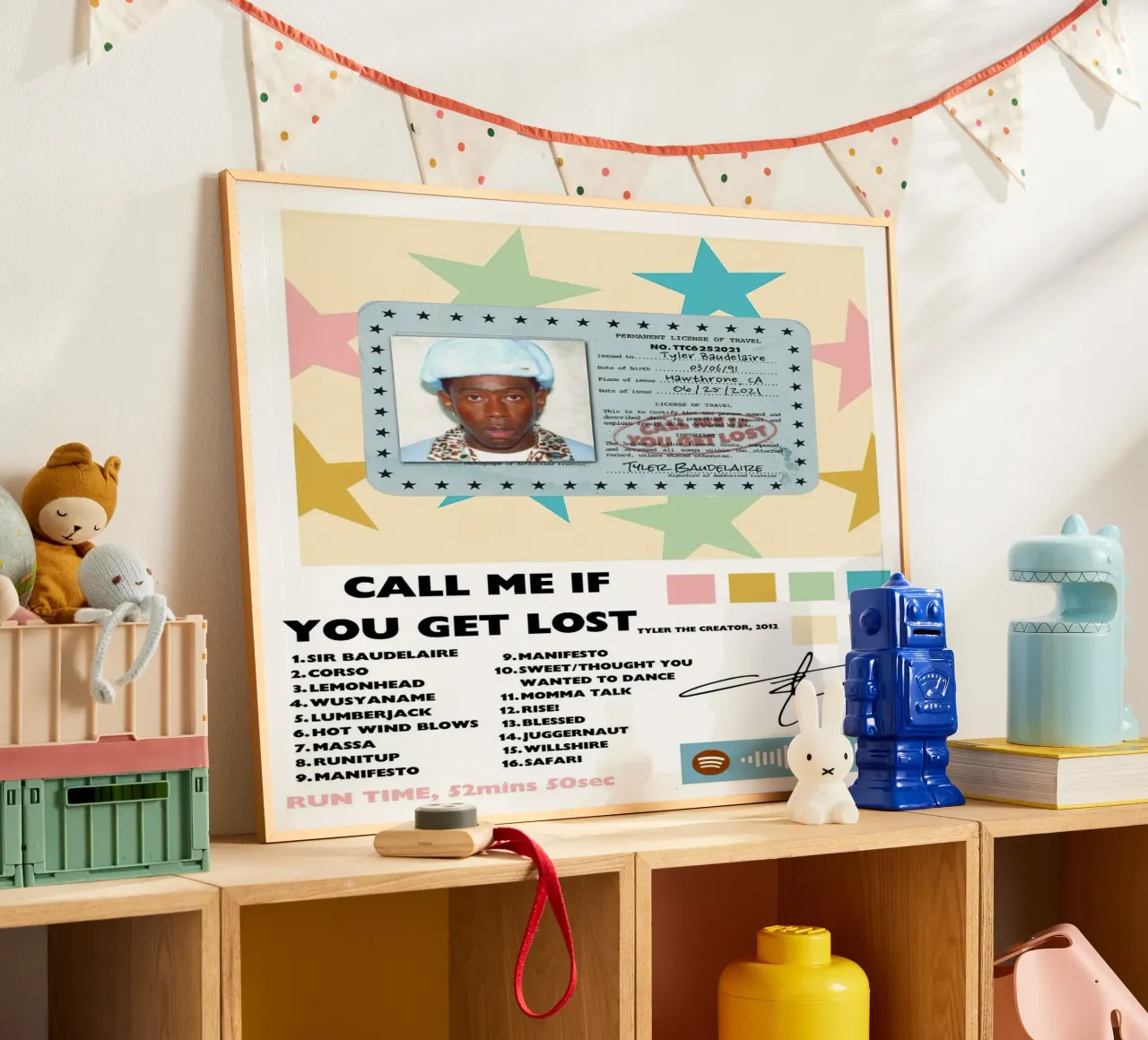 Tyler The Creator Call Me If You Get Lost carta hahnemühle da Brook Soul King