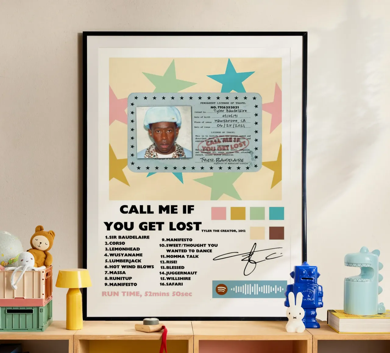 Tyler The Creator Call Me If You Get Lost poster da Brook Soul King