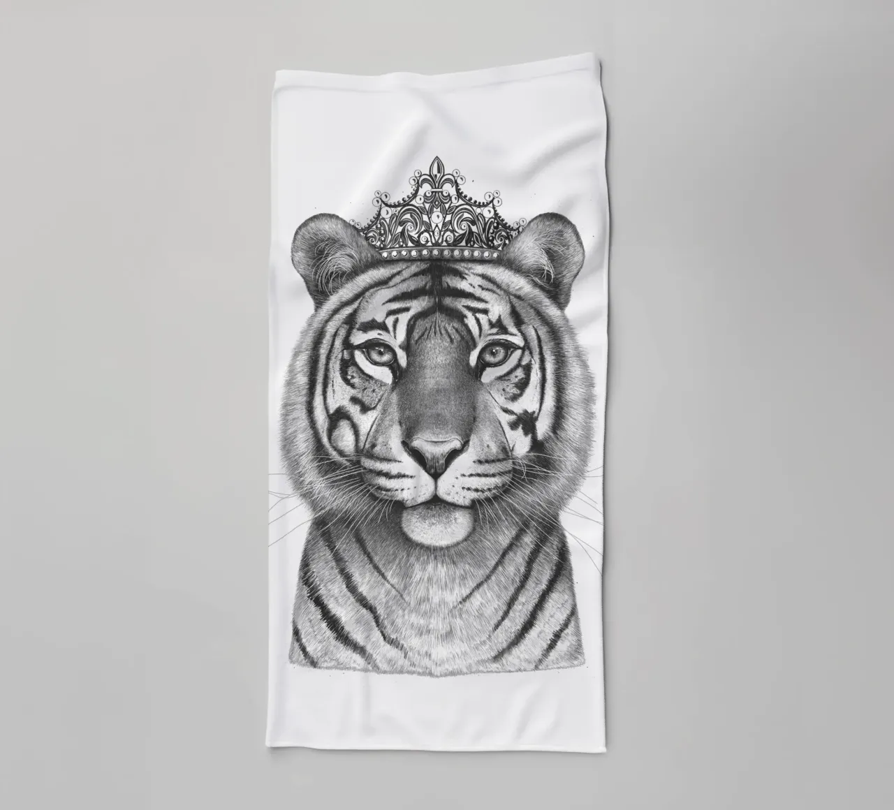 De tijgerkoningin badhanddoek van valeriyakorenkova