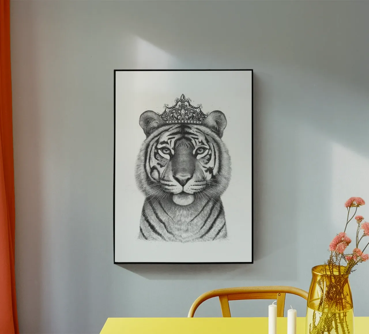 The Tigress Queen acrylic glass by valeriyakorenkova