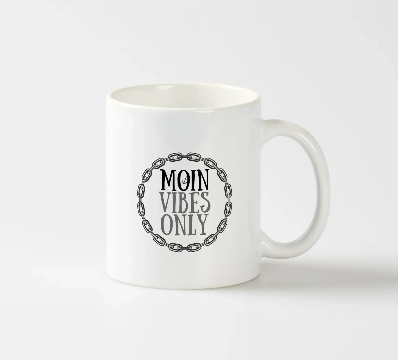 MOIN Vibes Only - Cooles Streetwear Design con Kettenrahmen tazza in ceramica da Fies&Fein