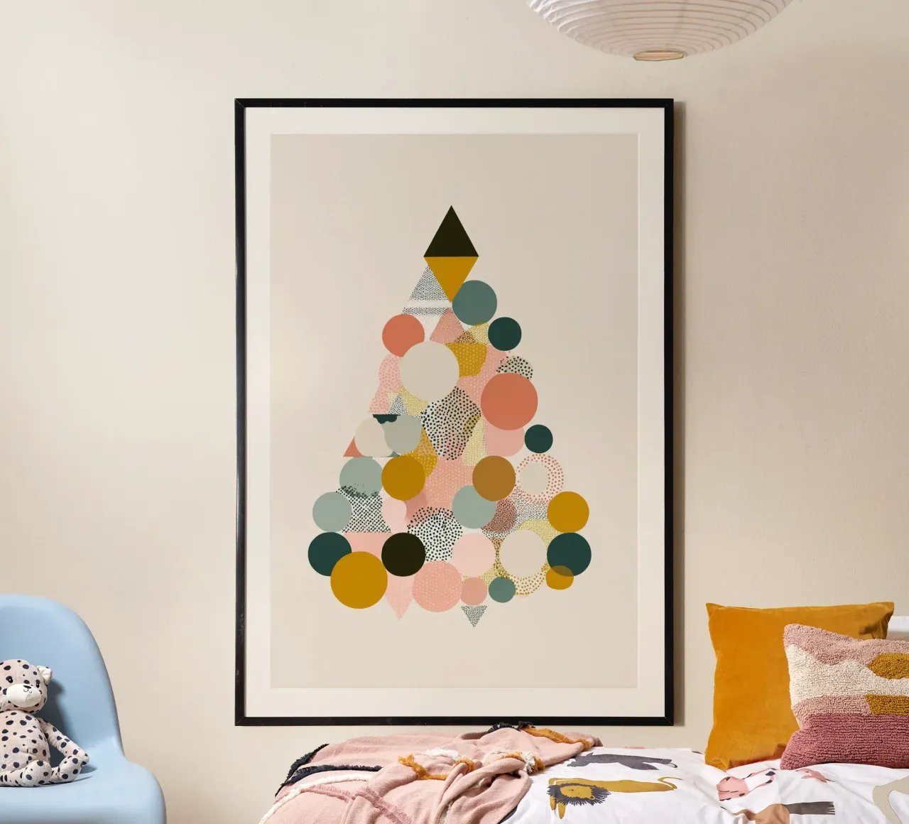 Modern Geometry Tree carta hahnemühle da Geometrica