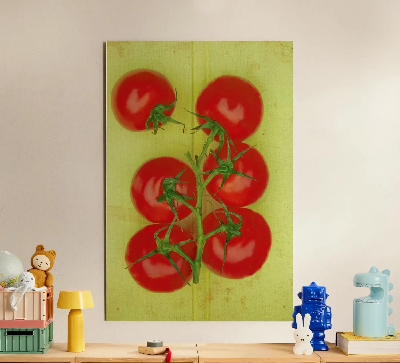 Big Tomatoes alluminio dibond da Keri Bevan