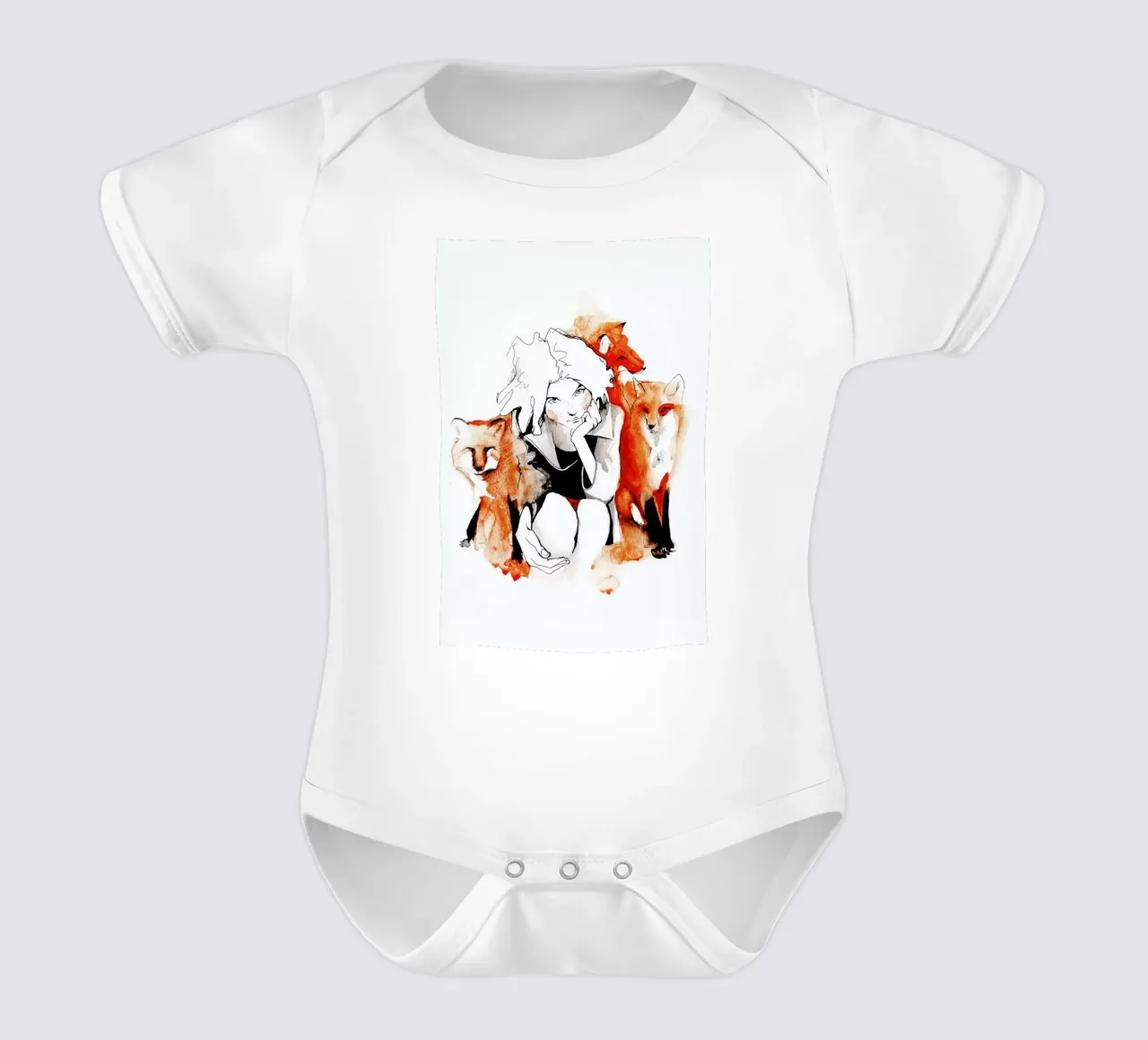 Foxy body neonato maniche corte da Ina Stanimirova