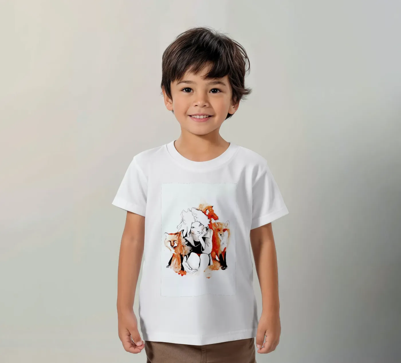 Foxy t-shirt bambini da Ina Stanimirova