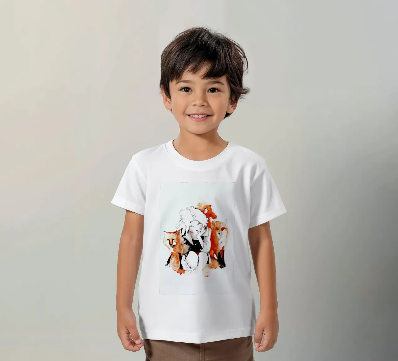 Foxy kids t-shirt by Ina Stanimirova