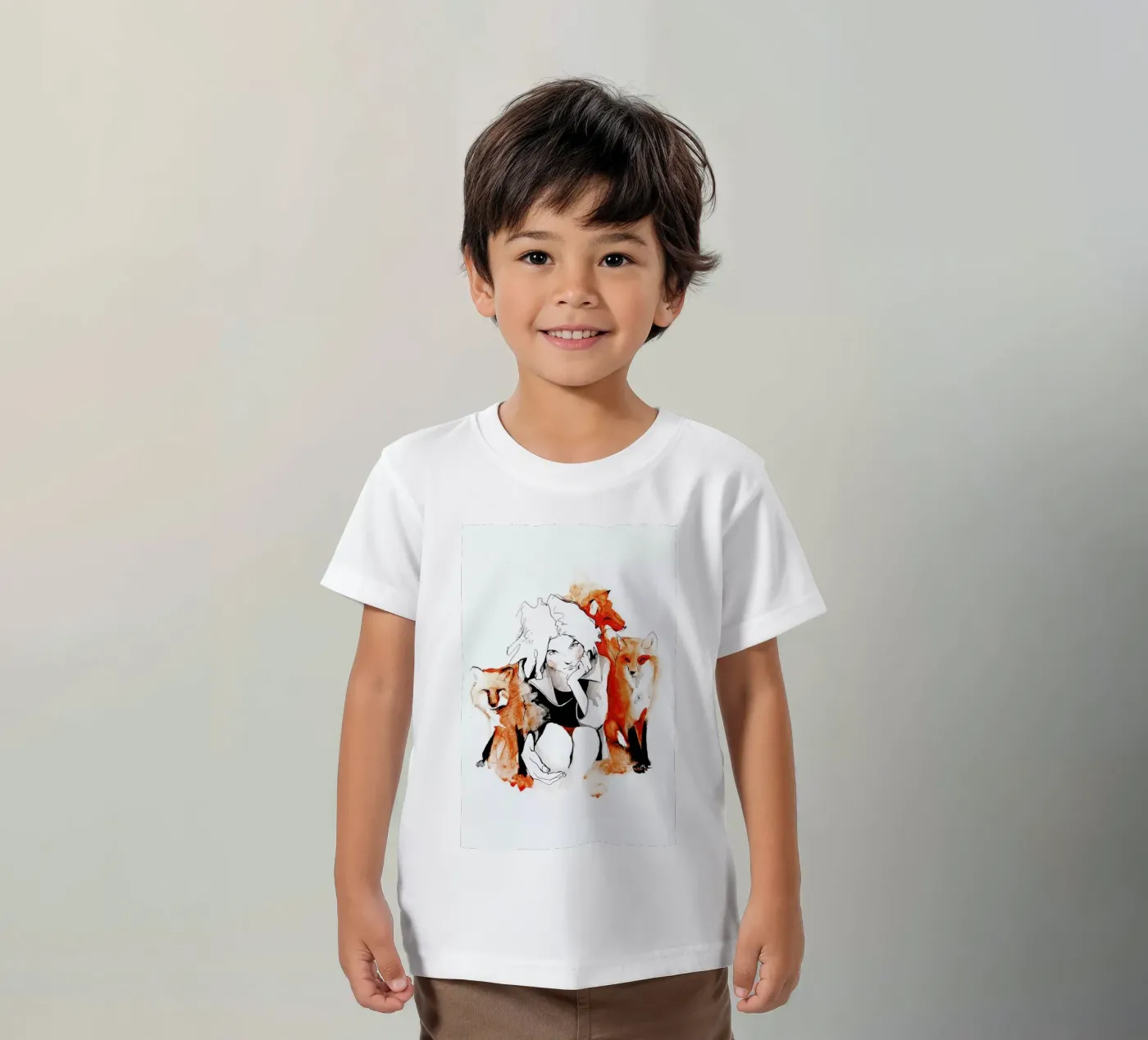 Foxy t-shirt bambini da Ina Stanimirova