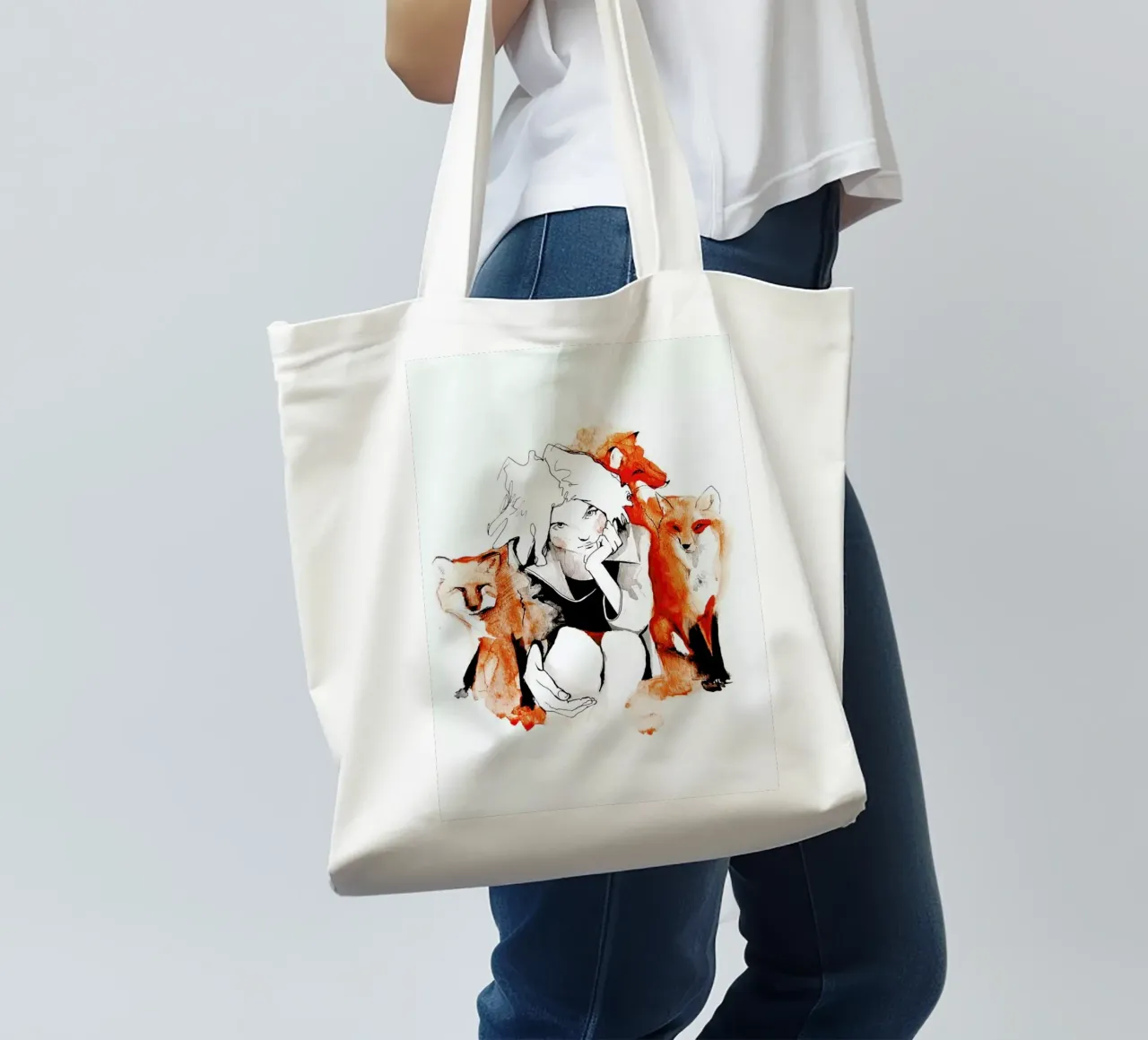 Foxy borsa in juta da Ina Stanimirova