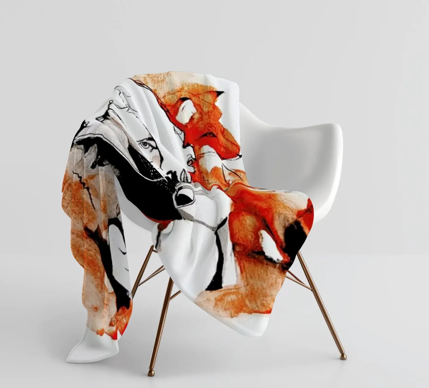 Foxy Fleecedecke von Ina Stanimirova