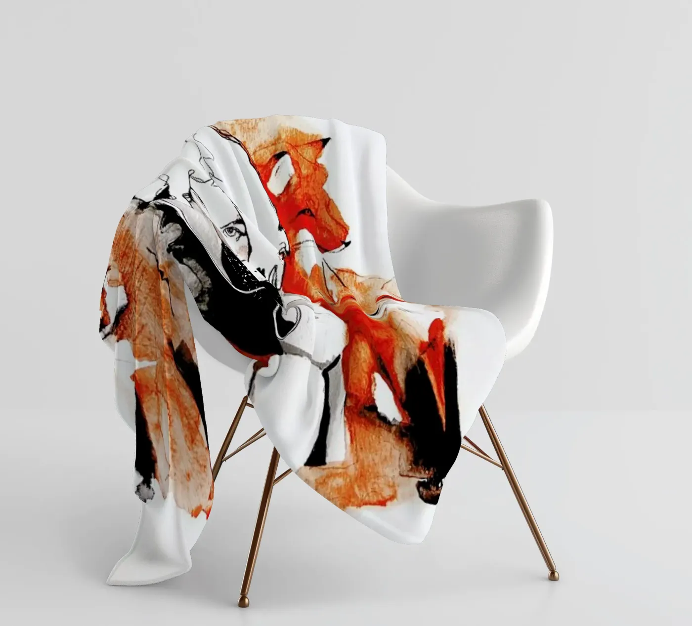 Foxy Fleecedecke von Ina Stanimirova