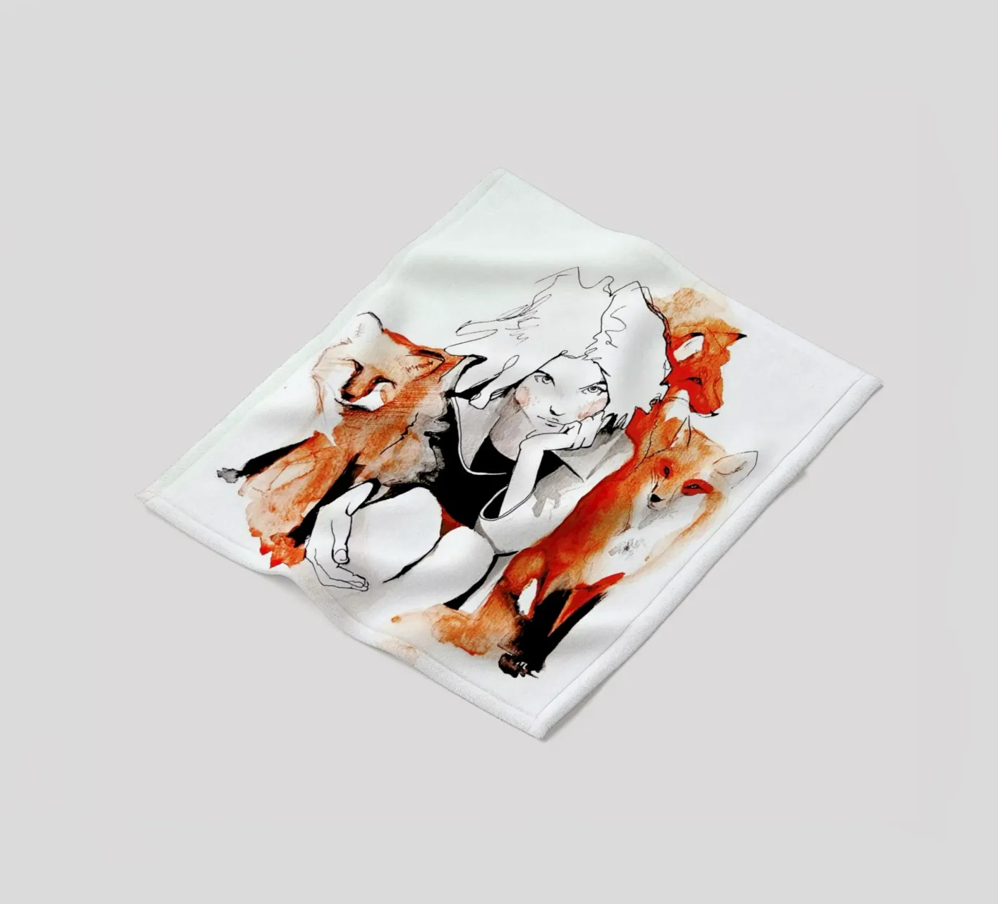 Foxy Fleecedecke von Ina Stanimirova