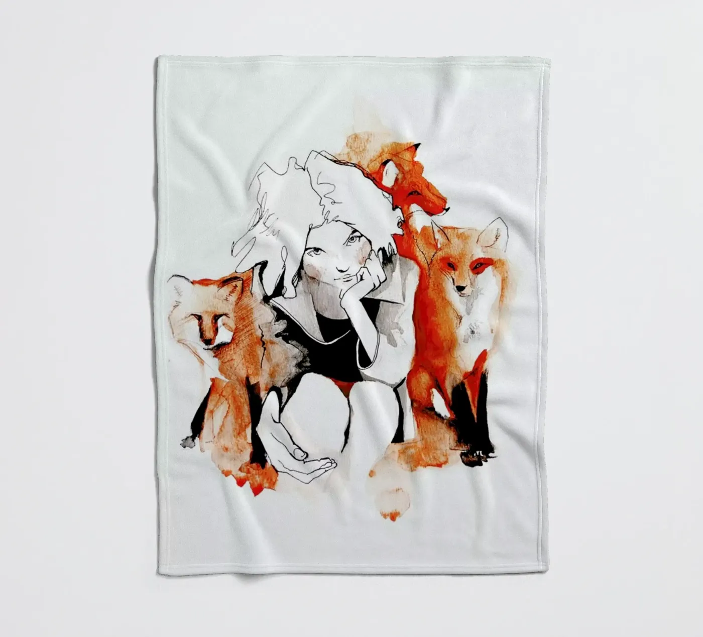 Foxy Fleecedecke von Ina Stanimirova