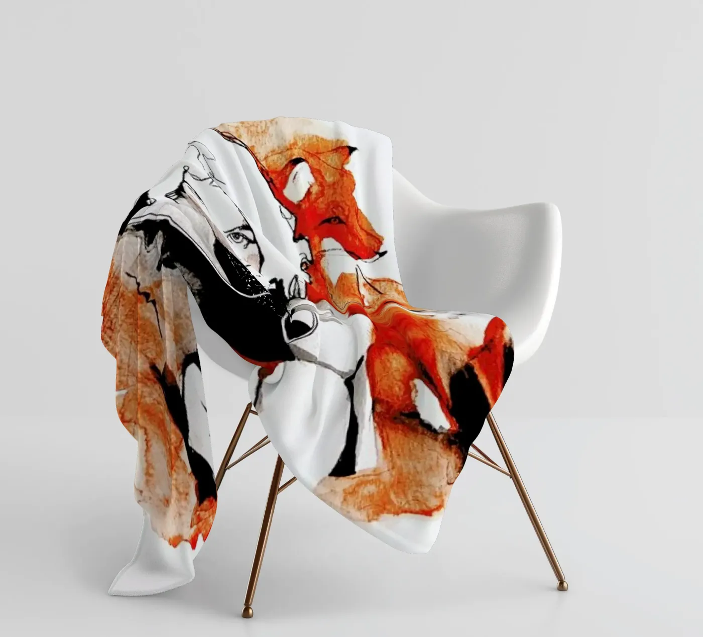 Foxy Fleecedecke von Ina Stanimirova