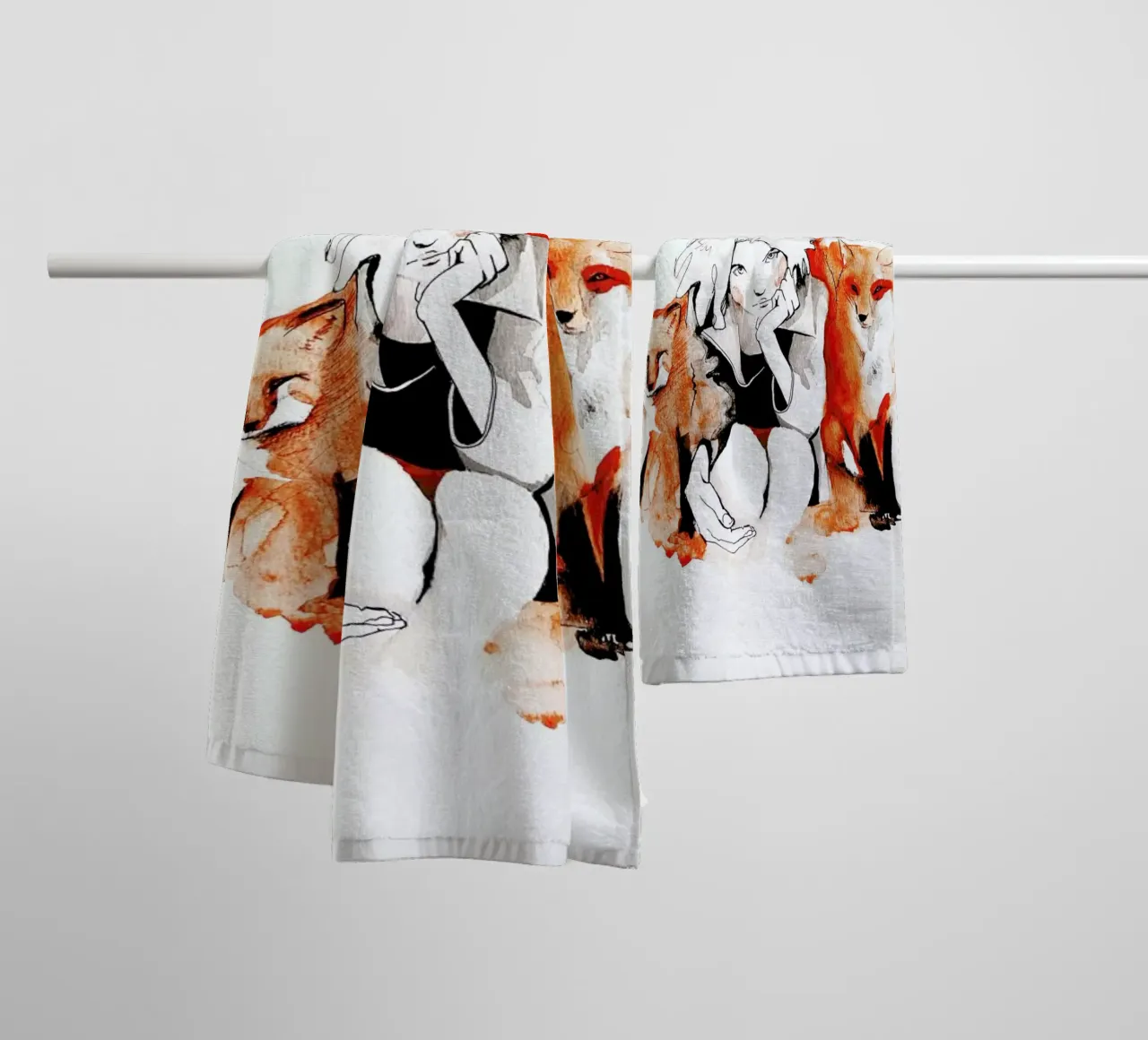 Foxy asciugamano da bagno da Ina Stanimirova