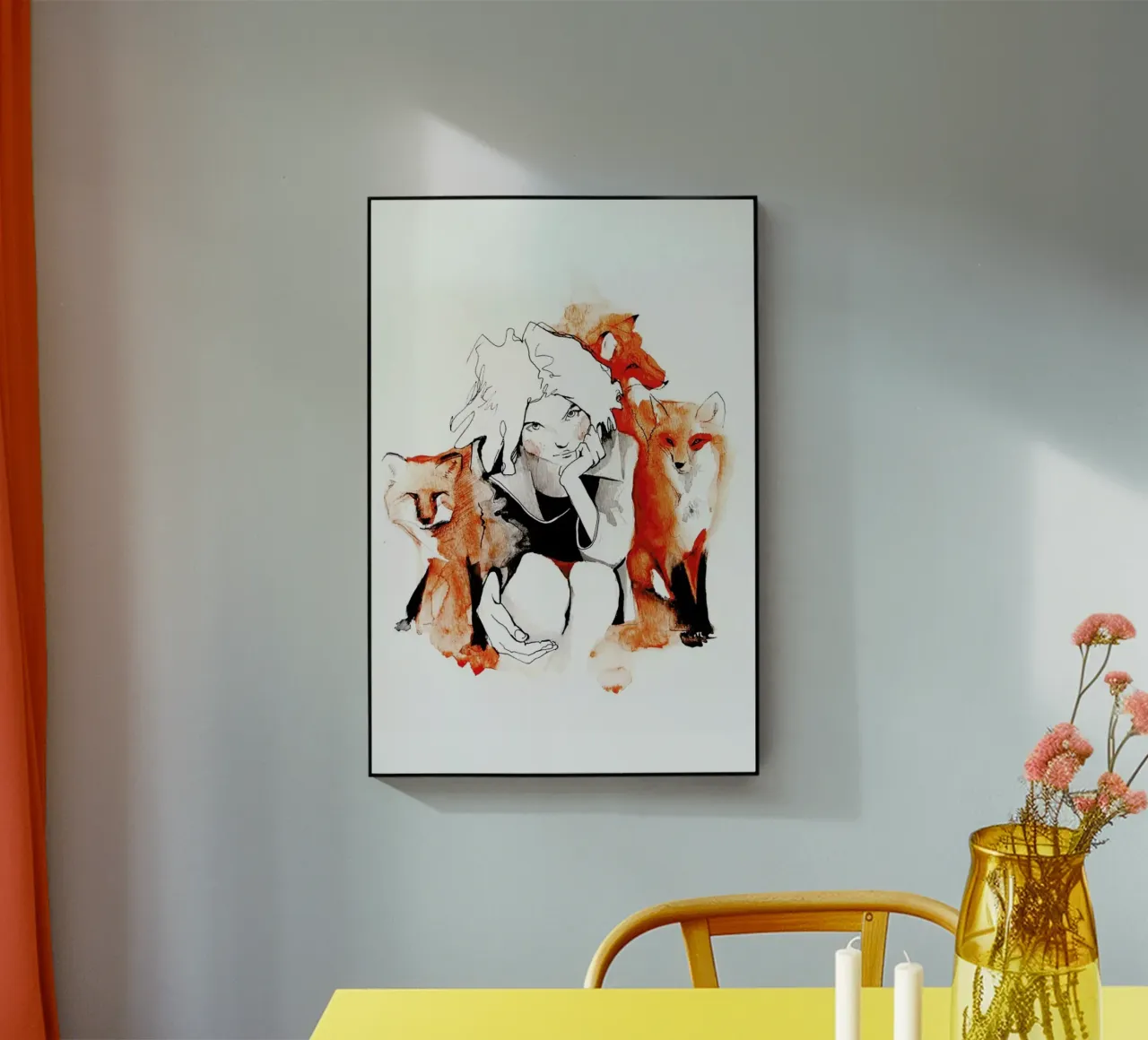 Foxy Acryl-Glas von Ina Stanimirova