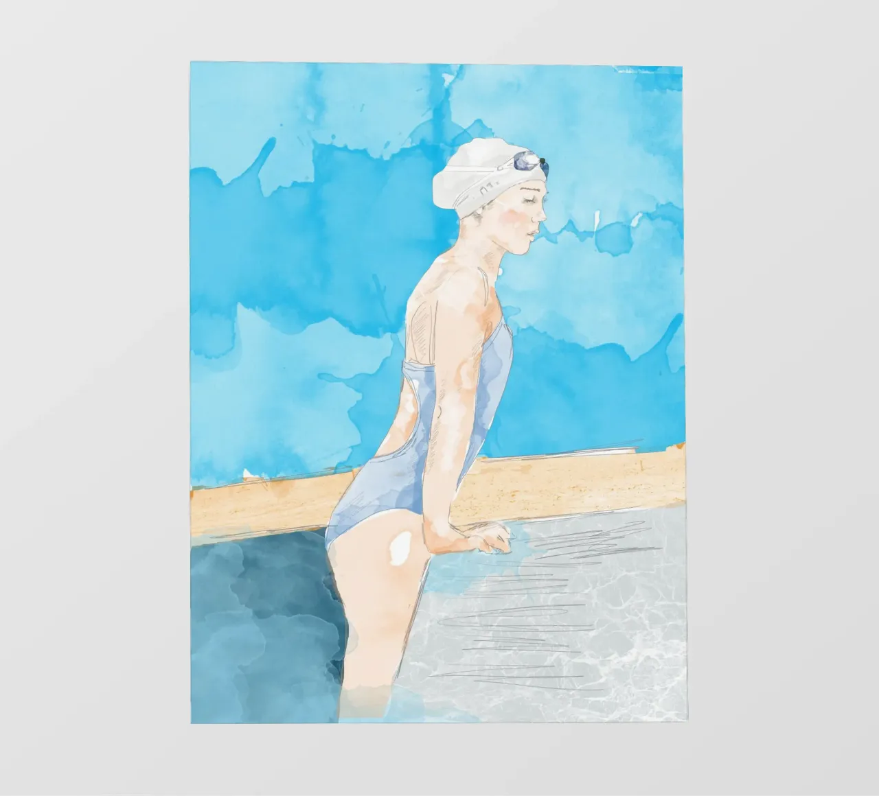 New pool fotobehang van LaylaOzFun