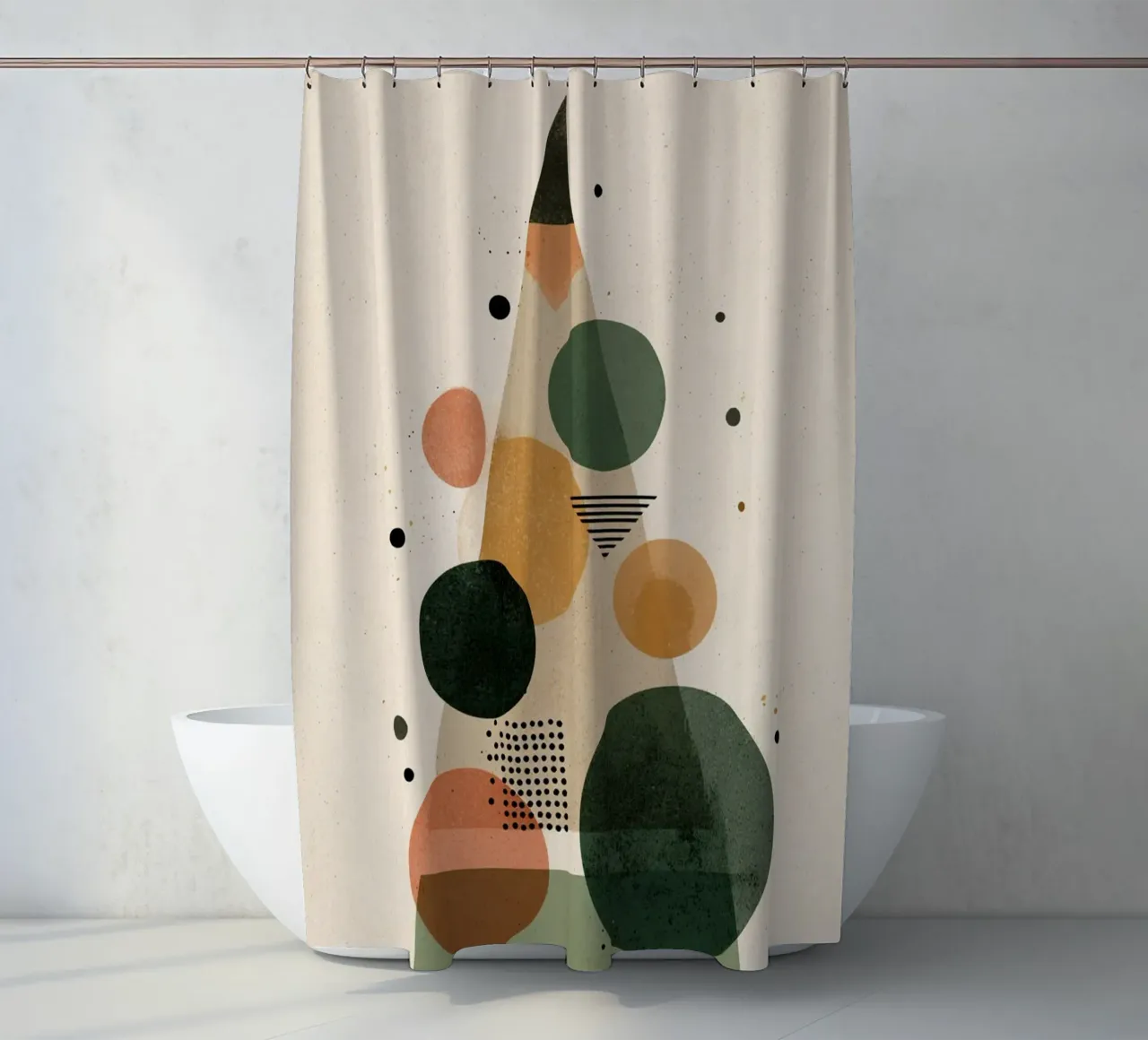 Minimal Circle Tree tenda da doccia da Geometrica