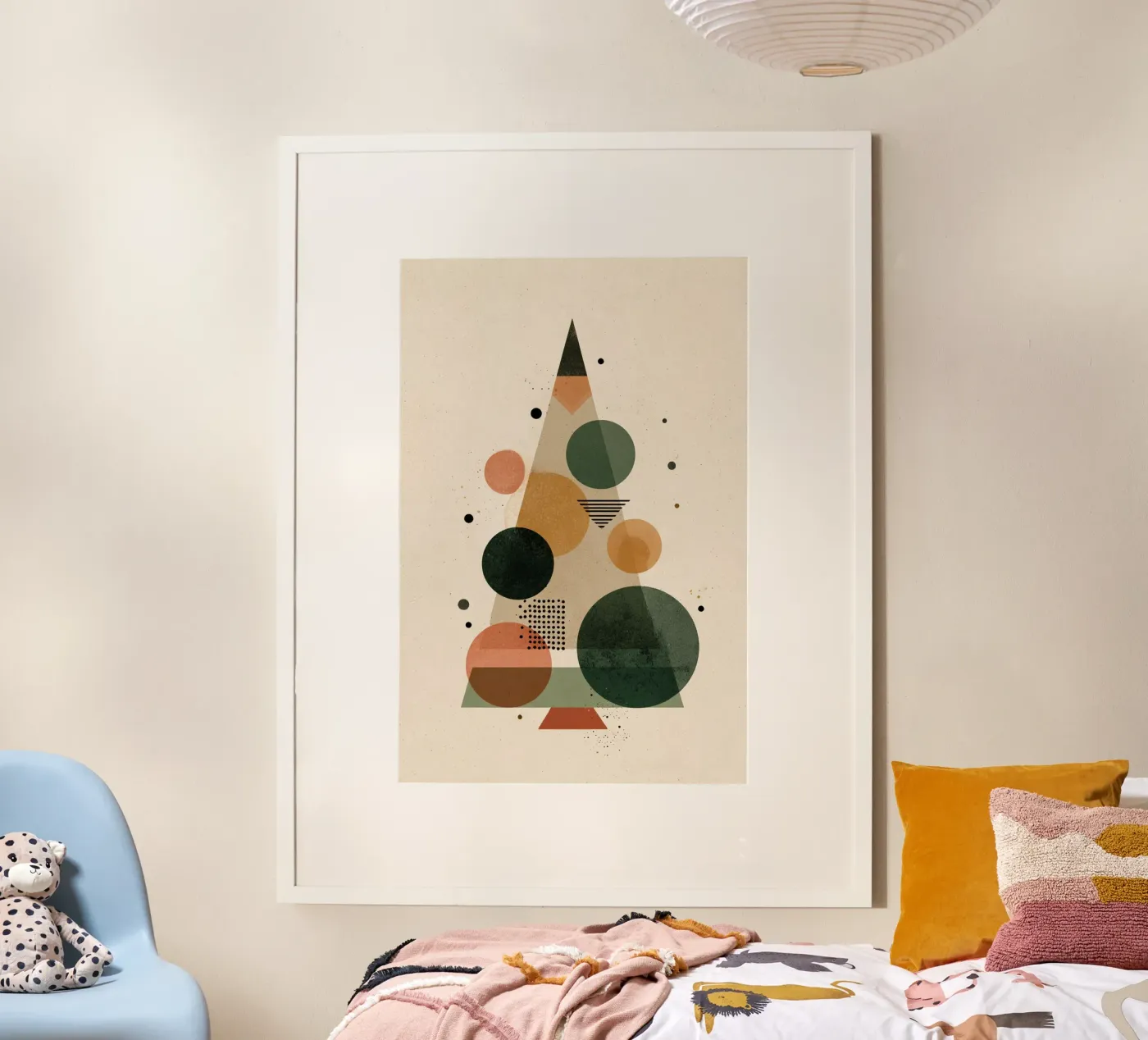 Minimal Circle Tree poster da Geometrica