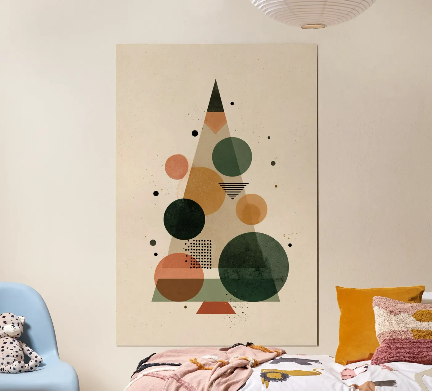 Minimal Circle Tree poster da Geometrica