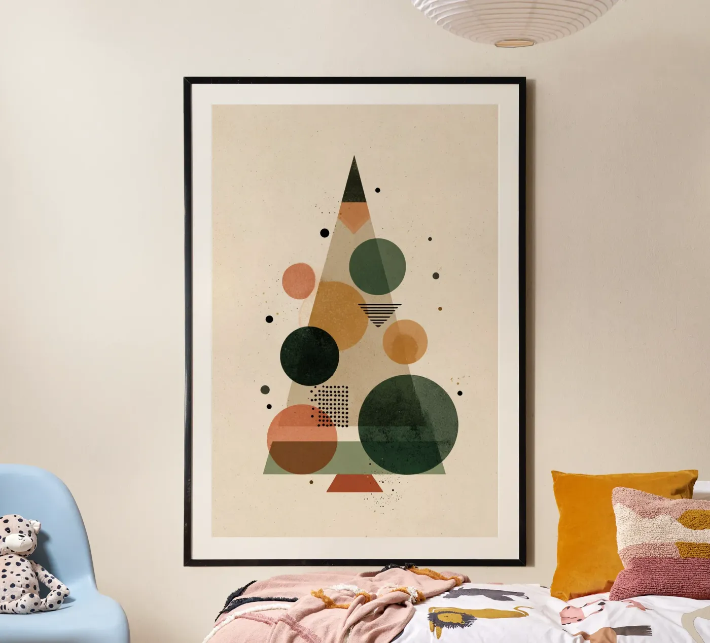 Minimal Circle Tree poster da Geometrica