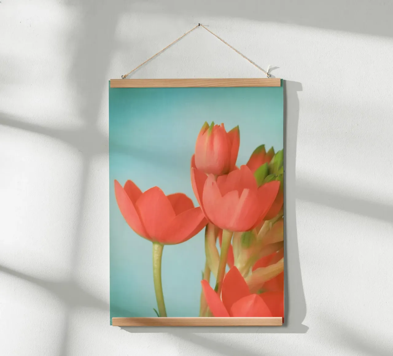 Fiori di corallo poster con telaio in plastica da Eva Nev Photography