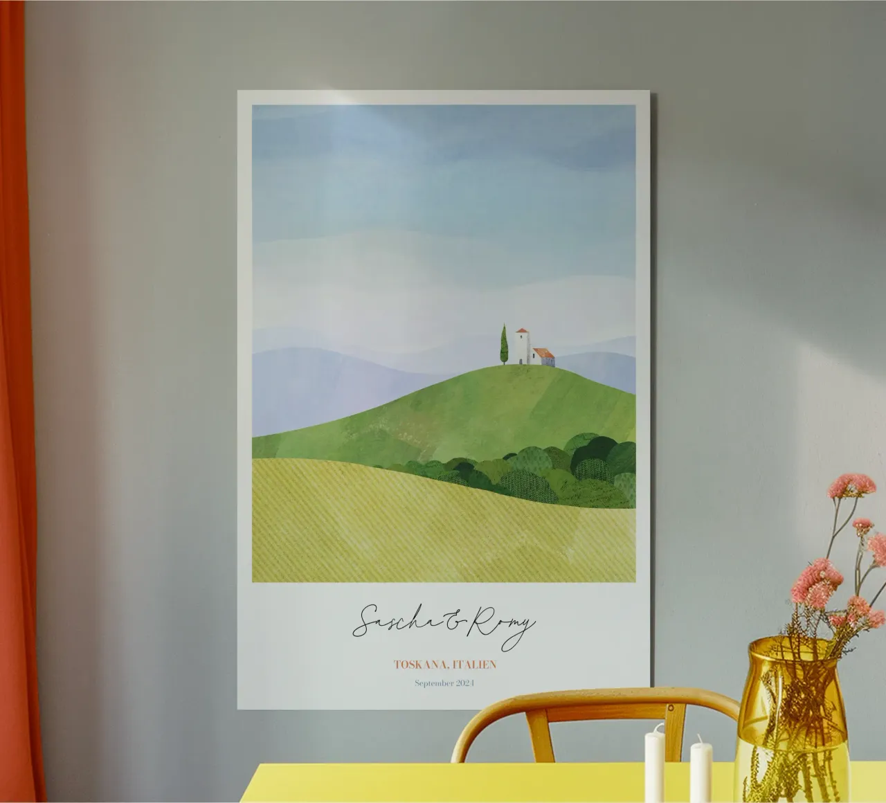 Tuscany Personalized Honeymoon Print forex plate by Henry Rivers