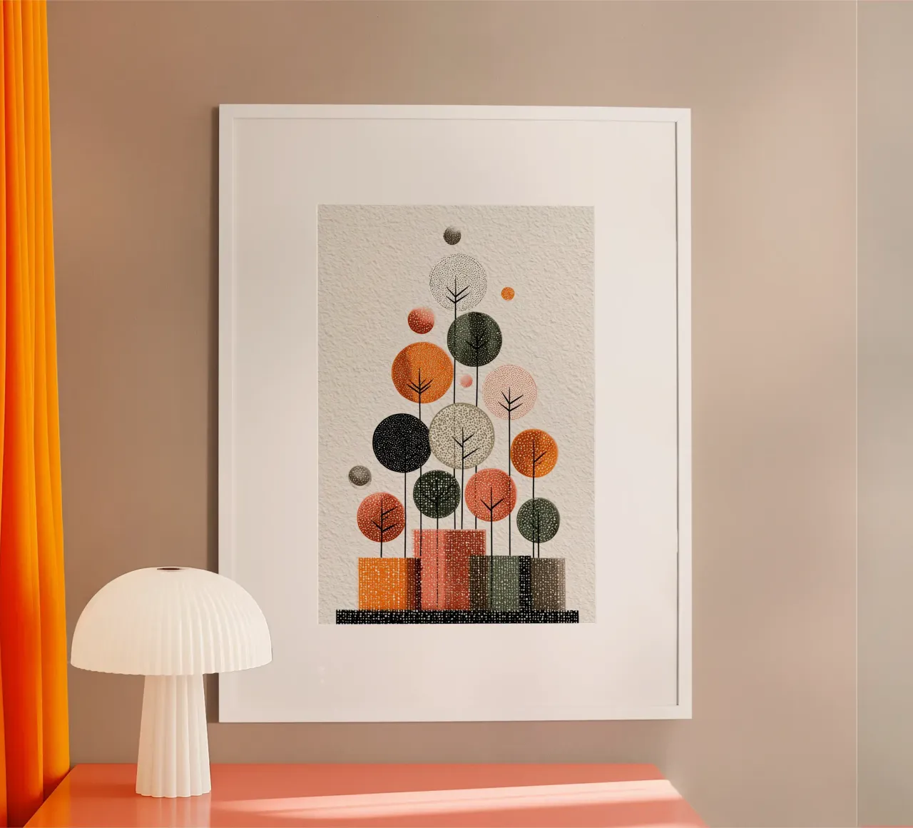 Winter Tree Symphony poster da Geometrica