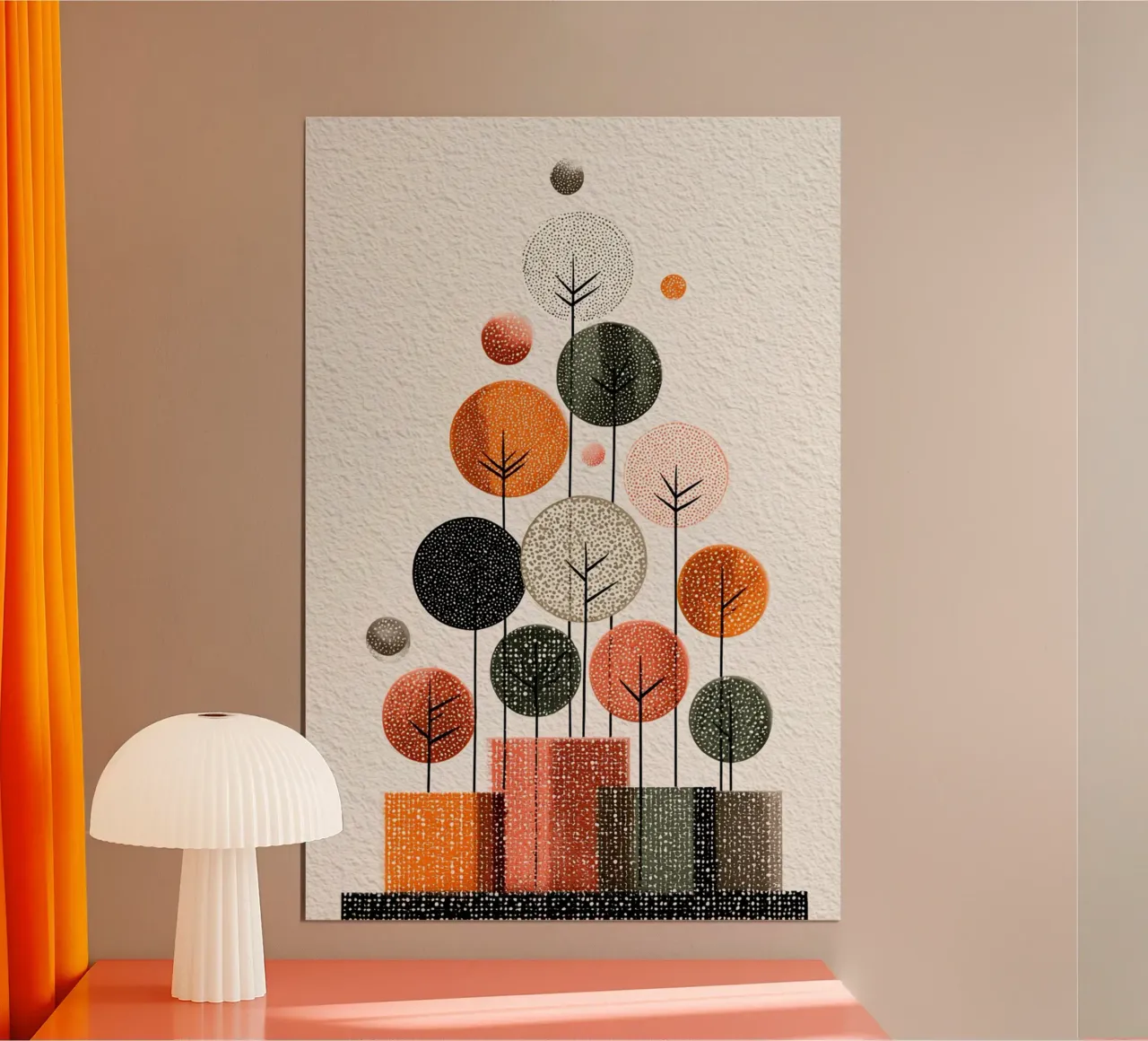 Winter Tree Symphony poster da Geometrica