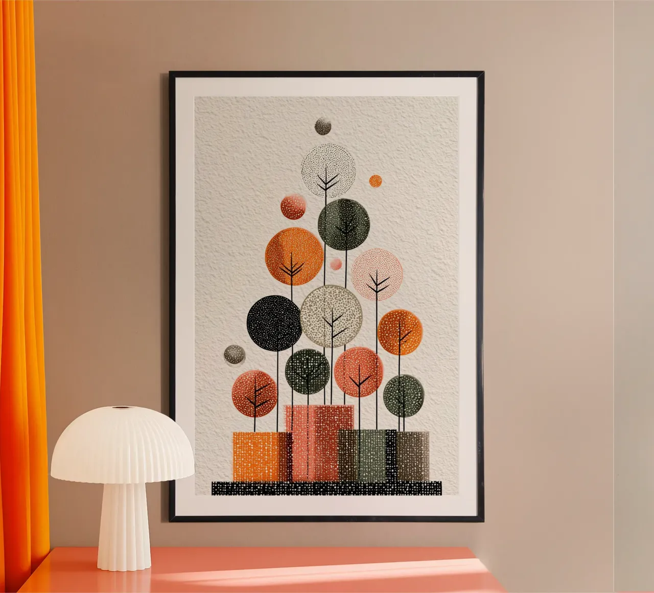 Winter Tree Symphony poster da Geometrica