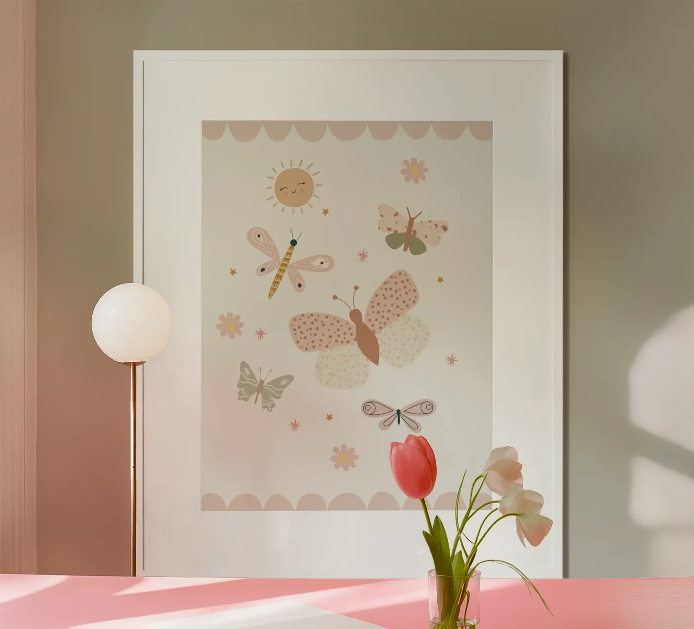 Vlinderweide poster van Littleleo