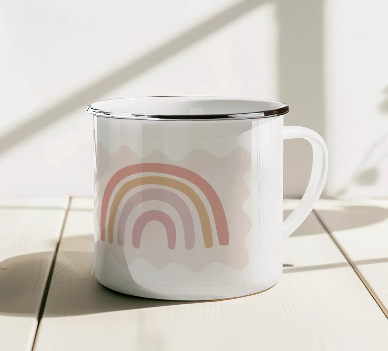 Stampa arcobaleno tazza in smalto da Littleleo