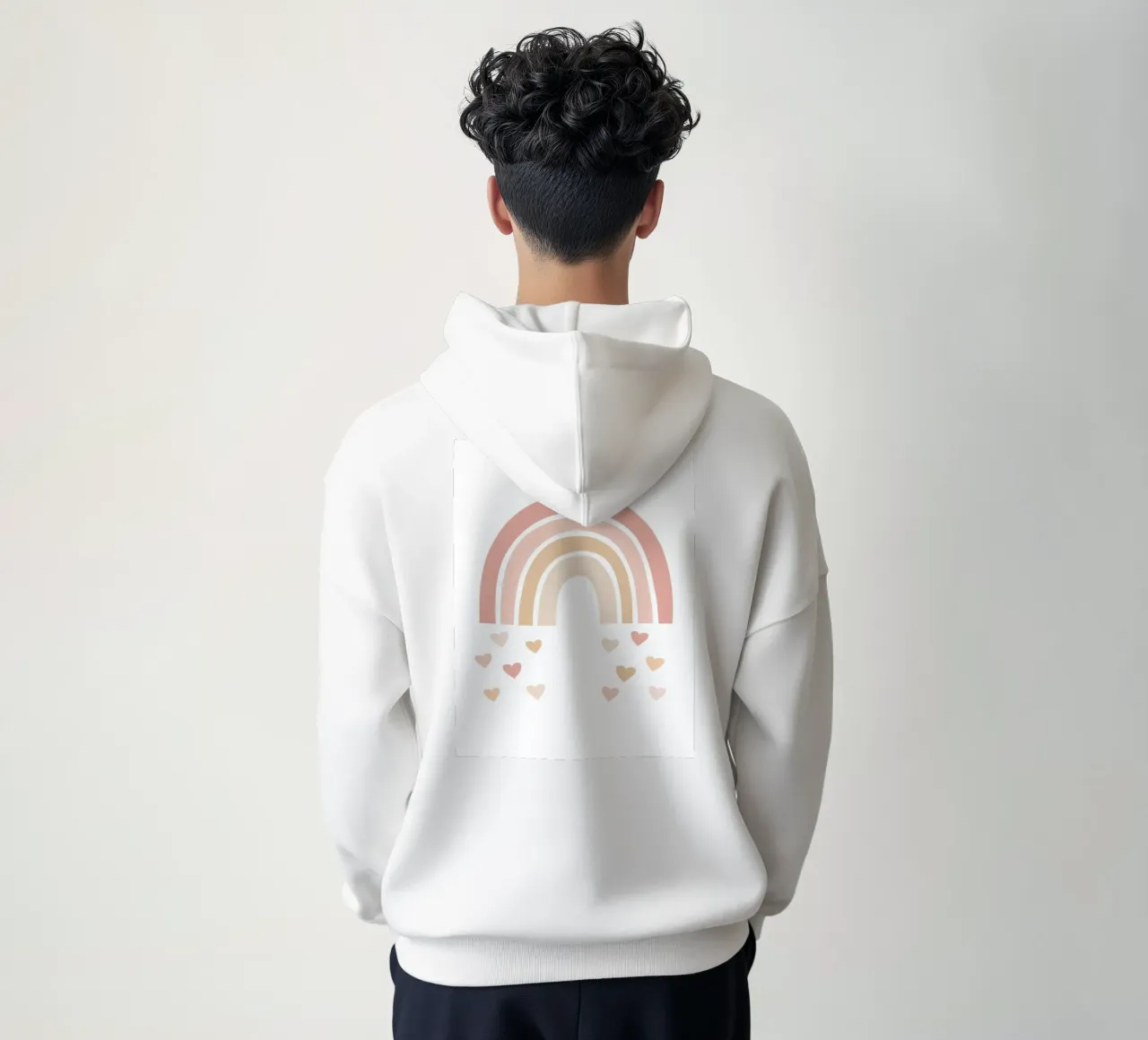 Amore arcobaleno felpa con cappuccio da Littleleo