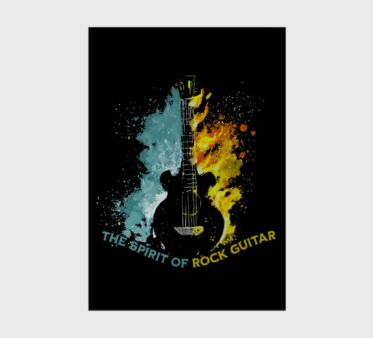 The Spirit of Rock Guitar and Fire & Water notebook by Gunawan Rb