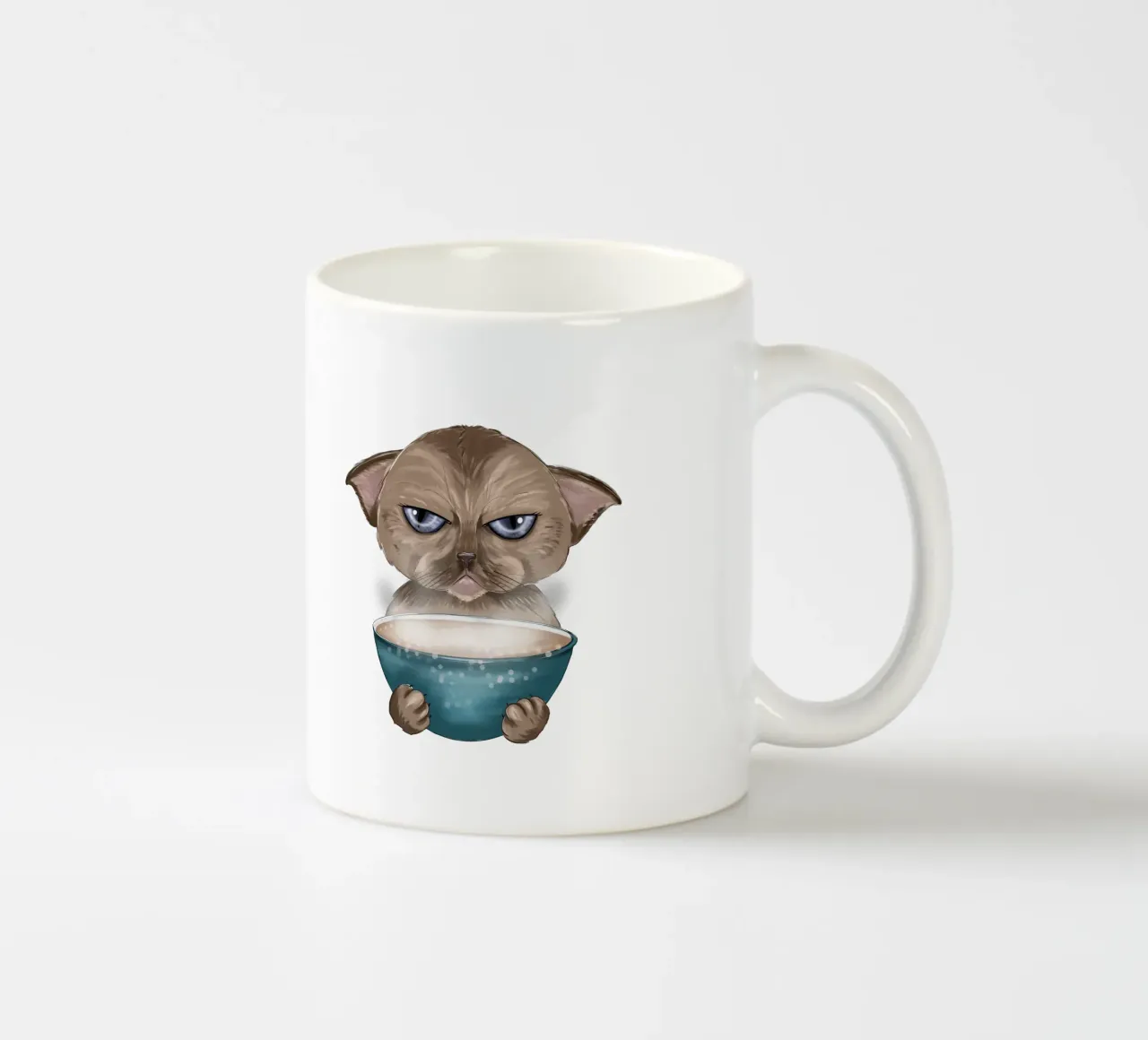 grumpy cat ceramic mug by sketch visual studio moments