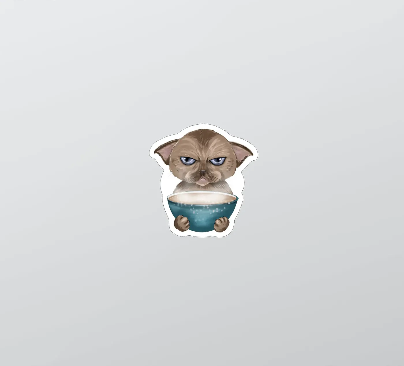 griesgrämige Katze Sticker von by elle arts moments