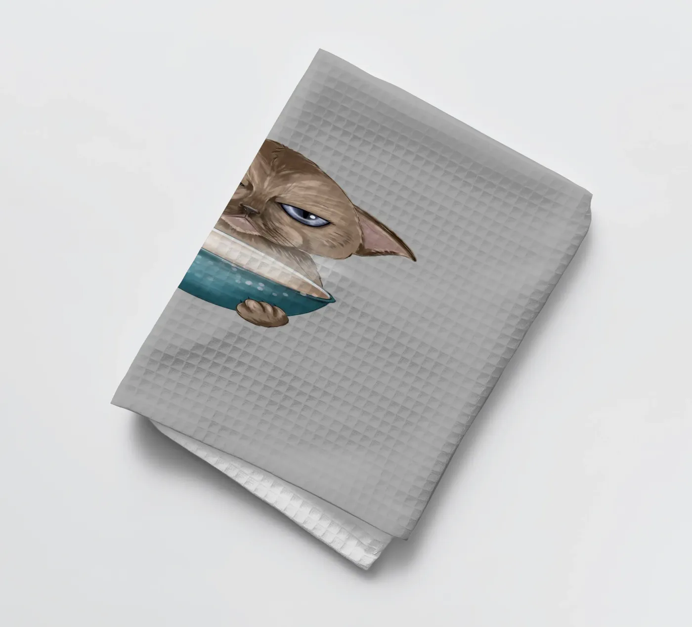 griesgrämige Katze Geschirrtuch von by elle arts moments