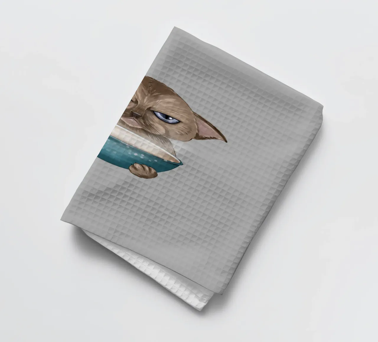 grumpy cat tea towel by sketch visual studio moments