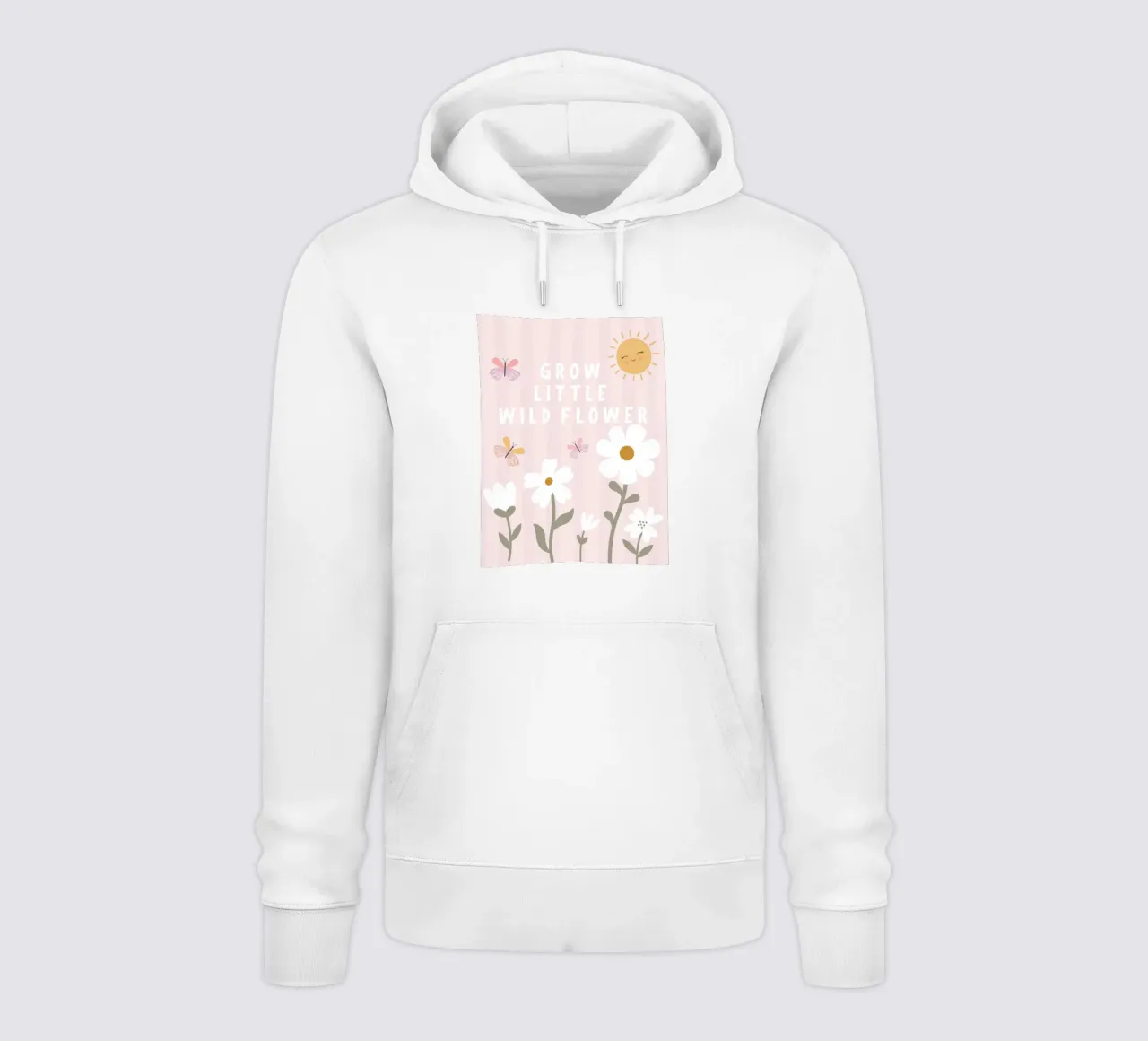 Crescere piccoli fiori selvatici felpa con cappuccio da Littleleo