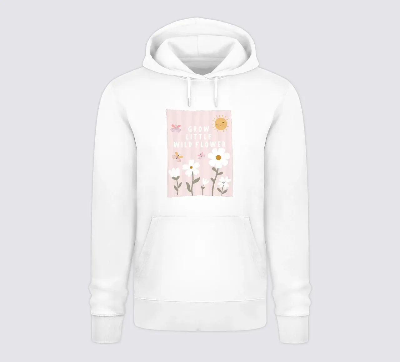 Crescere piccoli fiori selvatici felpa con cappuccio da Littleleo