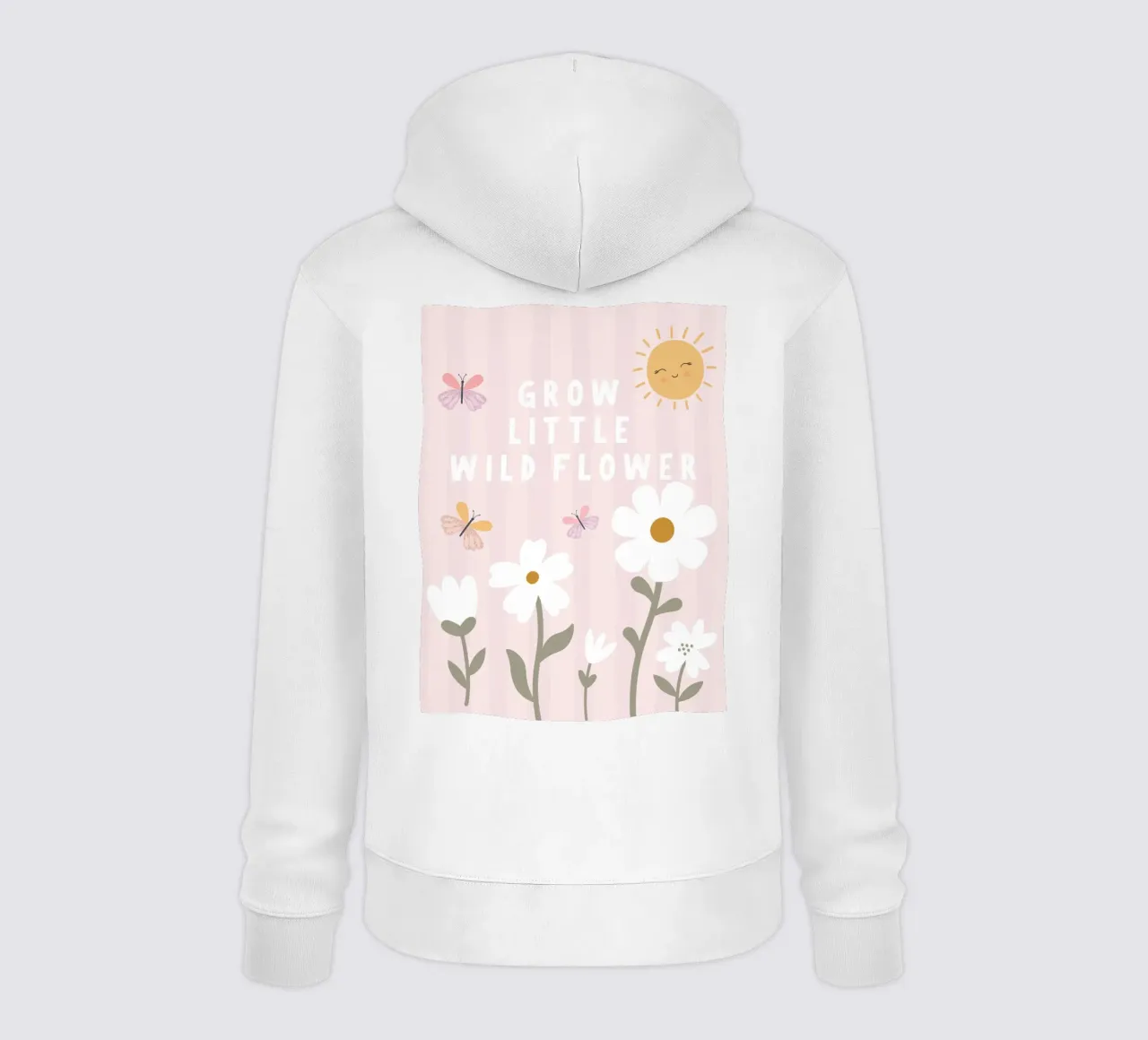 Crescere piccoli fiori selvatici felpa con cappuccio da Littleleo