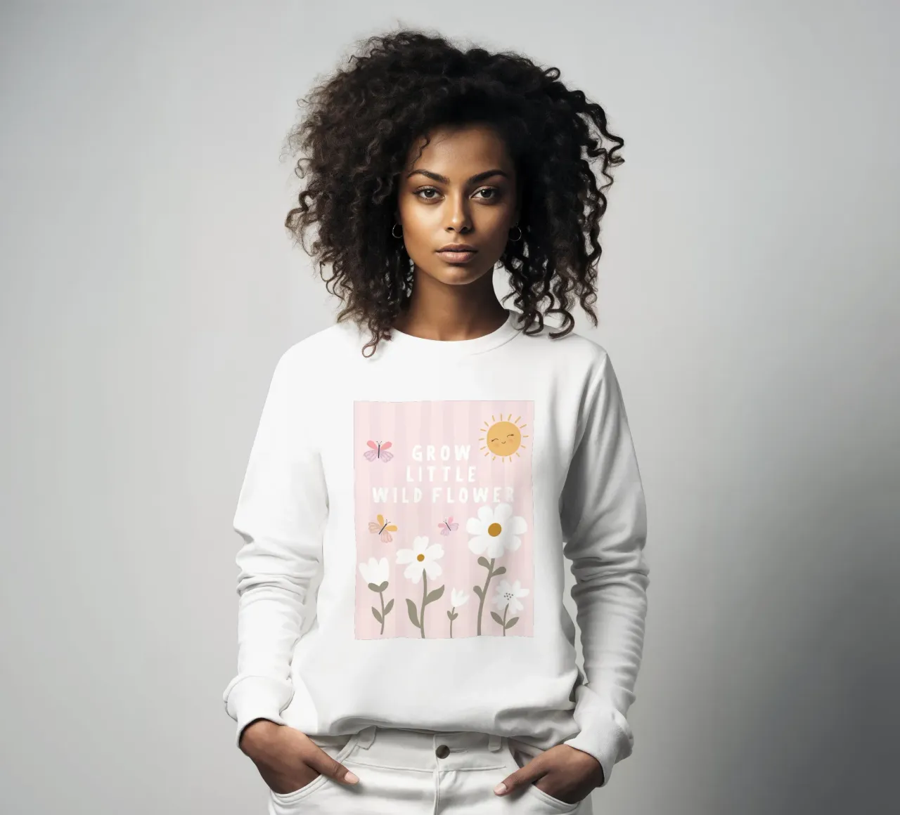 Crescere piccoli fiori selvatici felpa da Littleleo