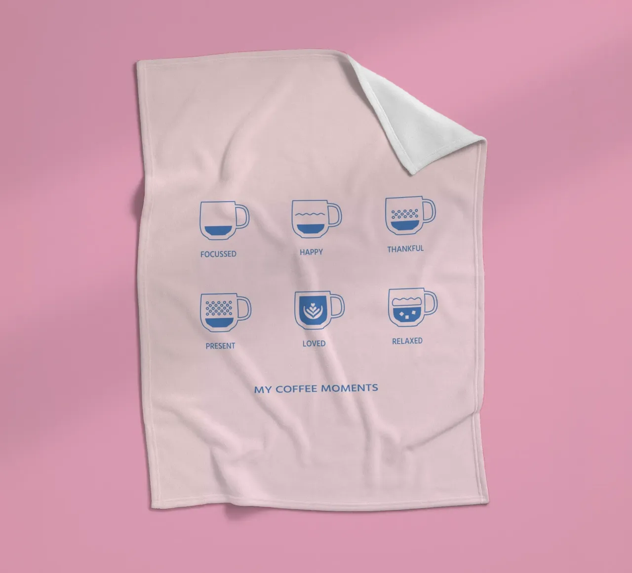 Meine Kaffeemomente Fleecedecke von janamossmann