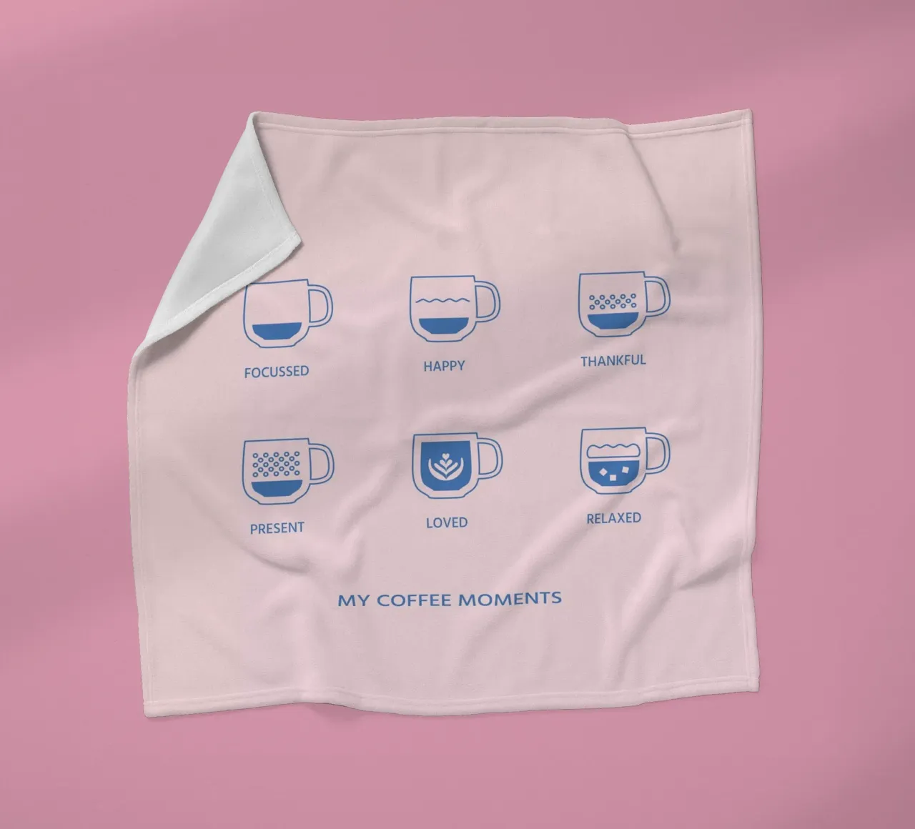 Meine Kaffeemomente Fleecedecke von janamossmann