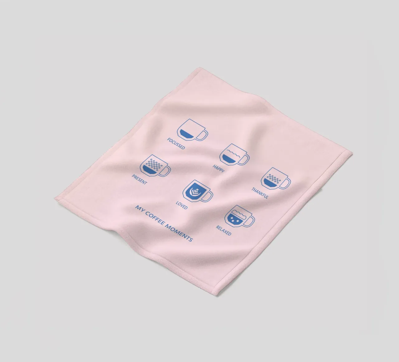 Meine Kaffeemomente Fleecedecke von janamossmann