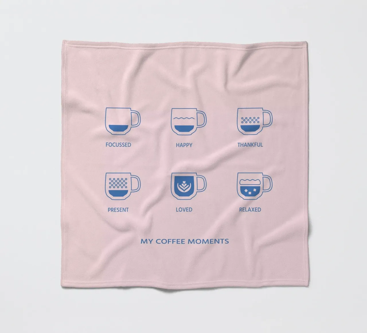 Meine Kaffeemomente Fleecedecke von janamossmann