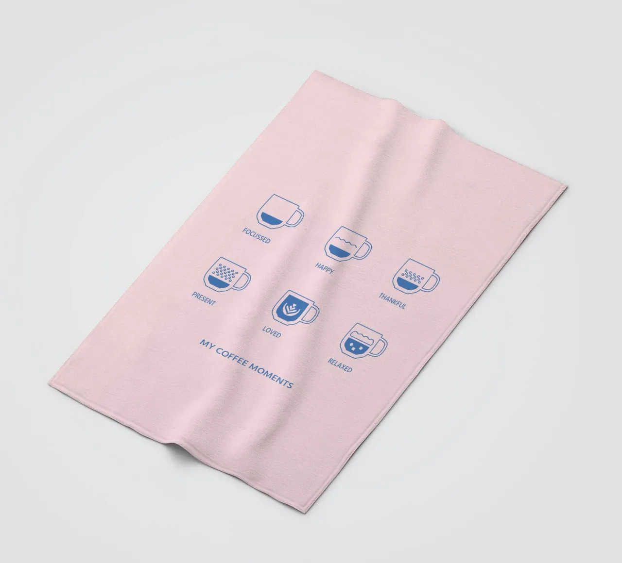 Meine Kaffeemomente Fleecedecke von janamossmann