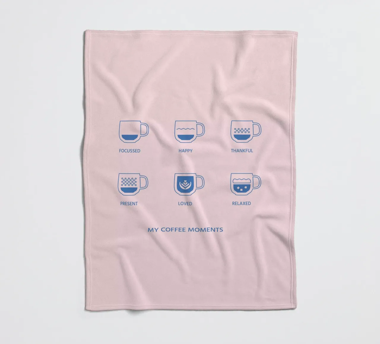 Meine Kaffeemomente Fleecedecke von janamossmann